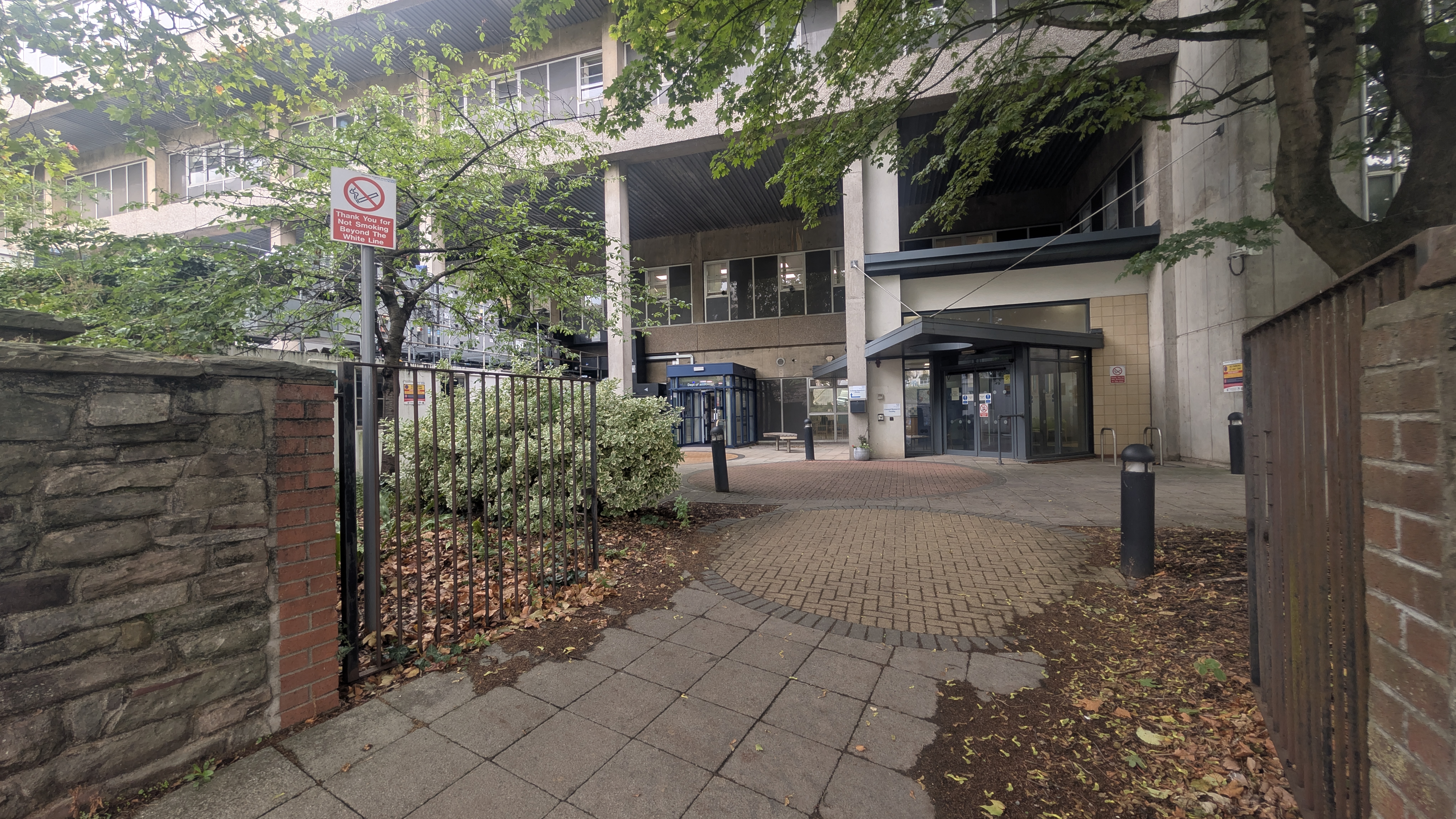 St Michael's Hill Approach & Hospital Exterior